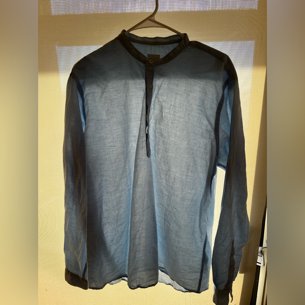 Lightweight Zara Men's mandarin collar shirt